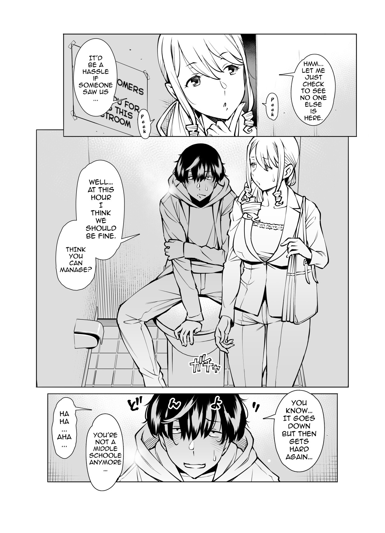 Hentai Manga Comic-Yamazaki Makie (3● years old), Teaching How to Use a Condom-Read-3